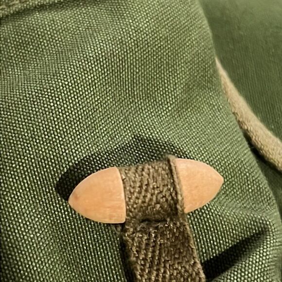 VTG 10 Pocket Military Army Green Canvas Vest Belt Old ammo ARMY belt EUC - Picture 5 of 6